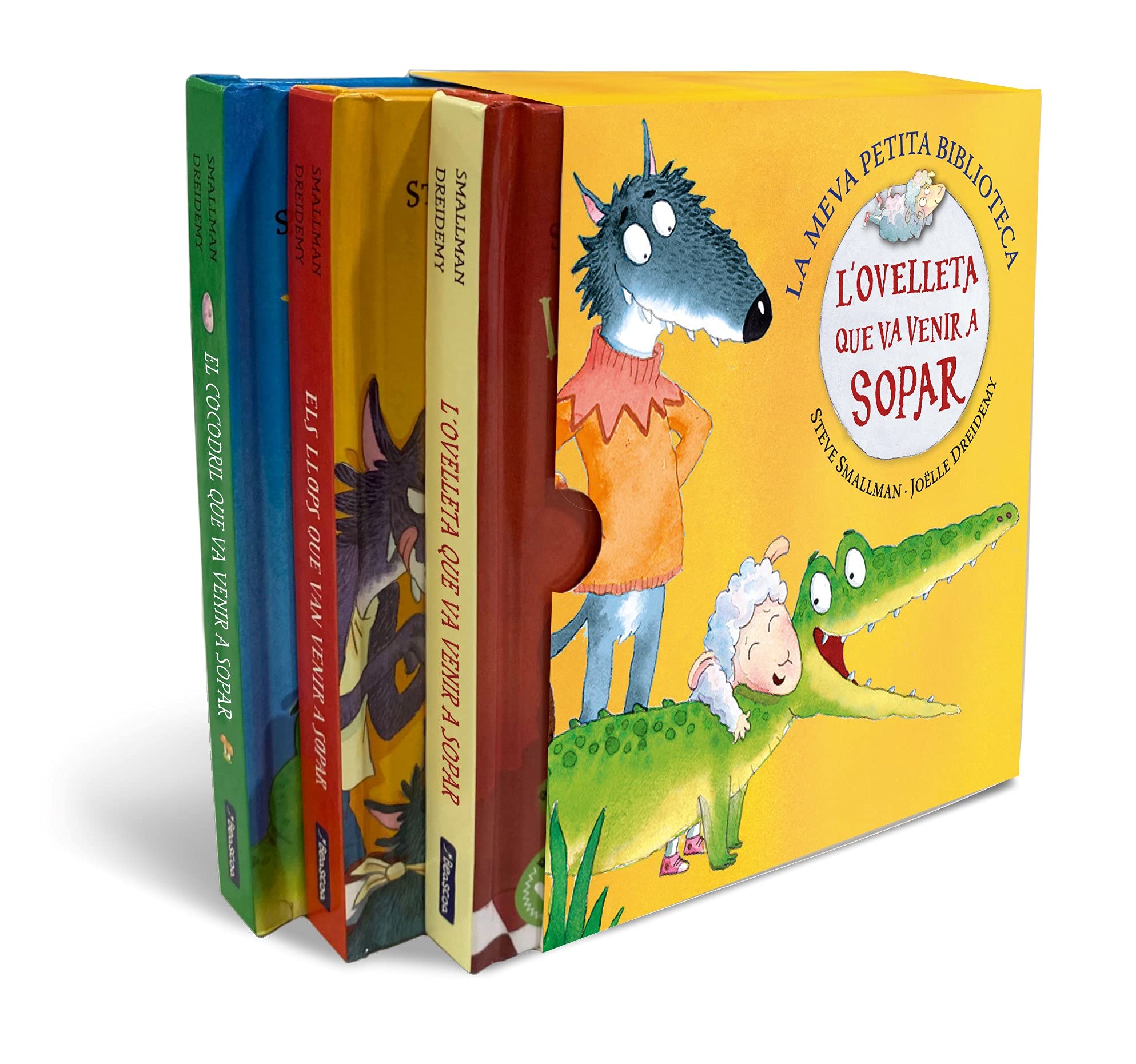 La meva petita biblioteca (L'ovelleta que va venir a sopar. Llibre joguina): (pack amb: L'ovelleta que va venir a sopar | Els llops que van venir a sopar | El cocodril que va venir a sopar) book