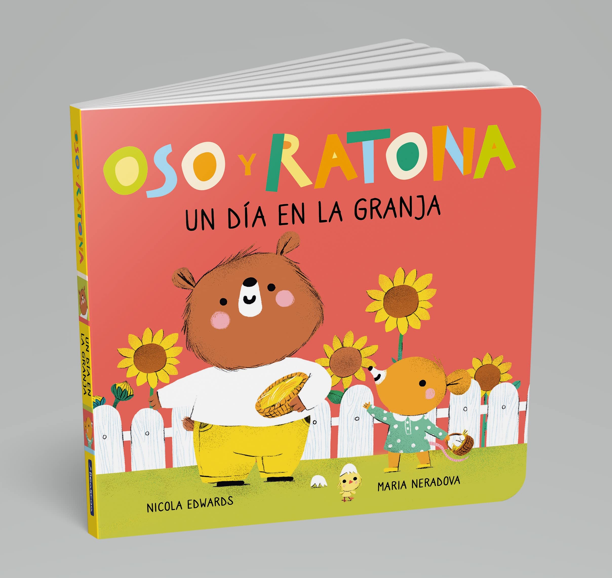 Oso y Ratona - Un día en la granja: Un libro de cartón con pestañas (Pequeñas manitas) Parents & Children