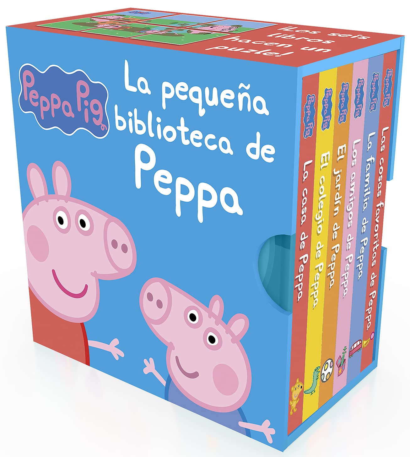Peppa Pig. Libro juguete - La pequeña biblioteca de Peppa: La casa de Peppa - El jardín de Peppa - Los amigos de Peppa - El colegio de Peppa - La familia de Peppa - Las cosas favoritas de Peppa Parents & Children