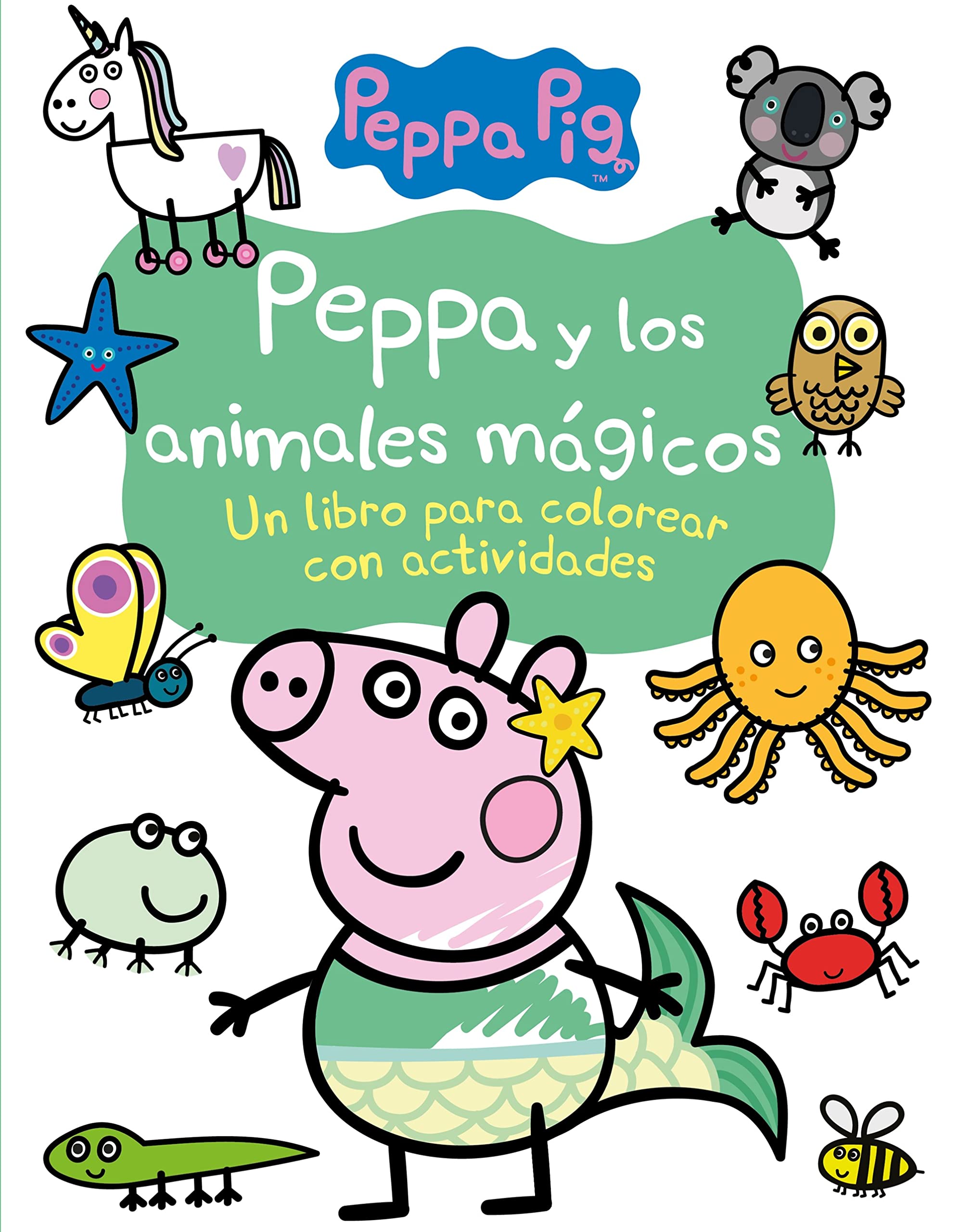 Peppa Pig. Cuaderno de actividades - Peppa y los animales mágicos: Un libro para colorear con actividades (Altea) Non-fiction