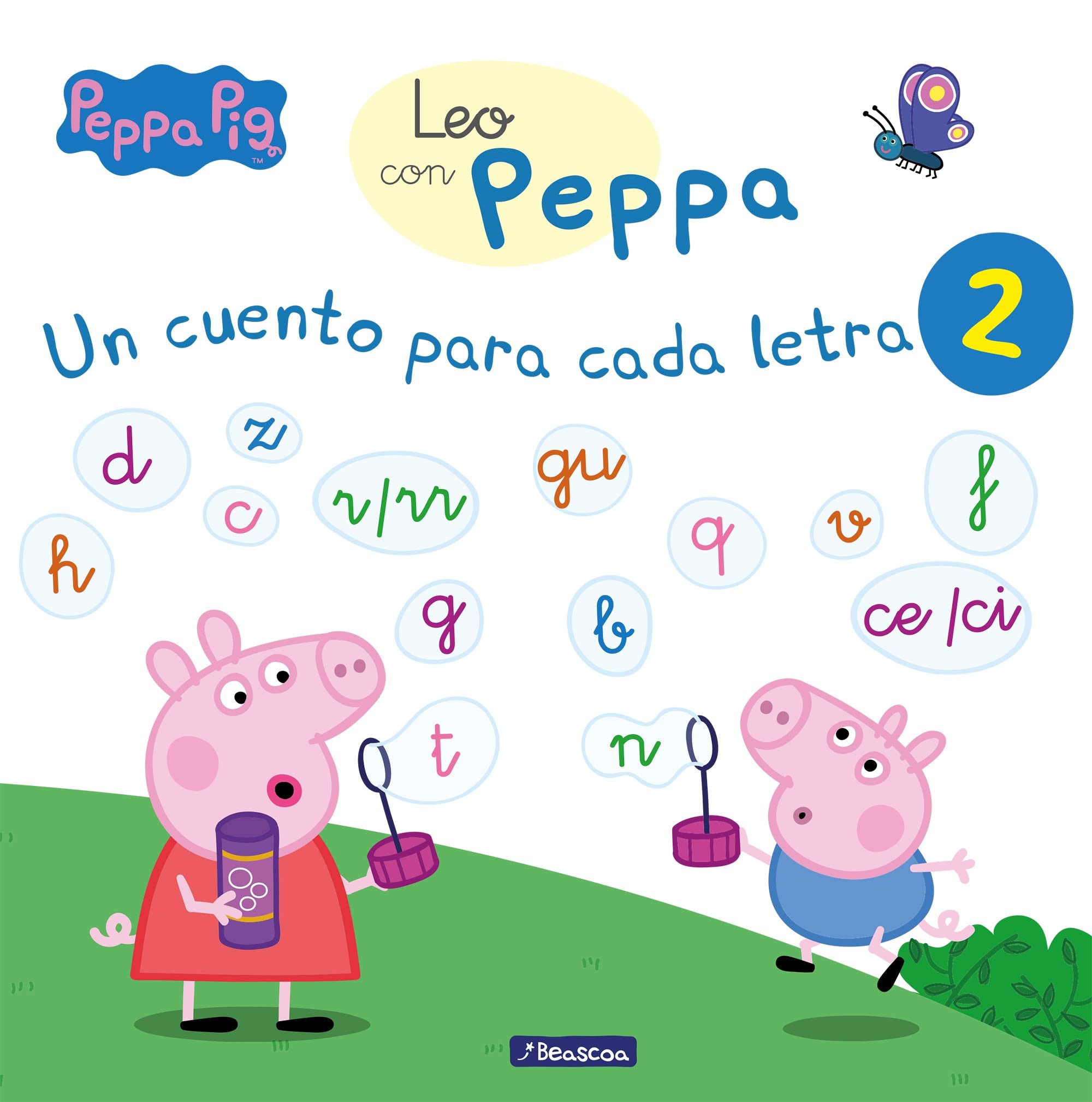 Peppa Pig. Lectoescritura - Leo con Peppa. Un cuento para cada letra: t, d, n, f, r/rr, h, c, q, p, gu, b, v, z, ce/ci: .: . (Altea) Non-fiction