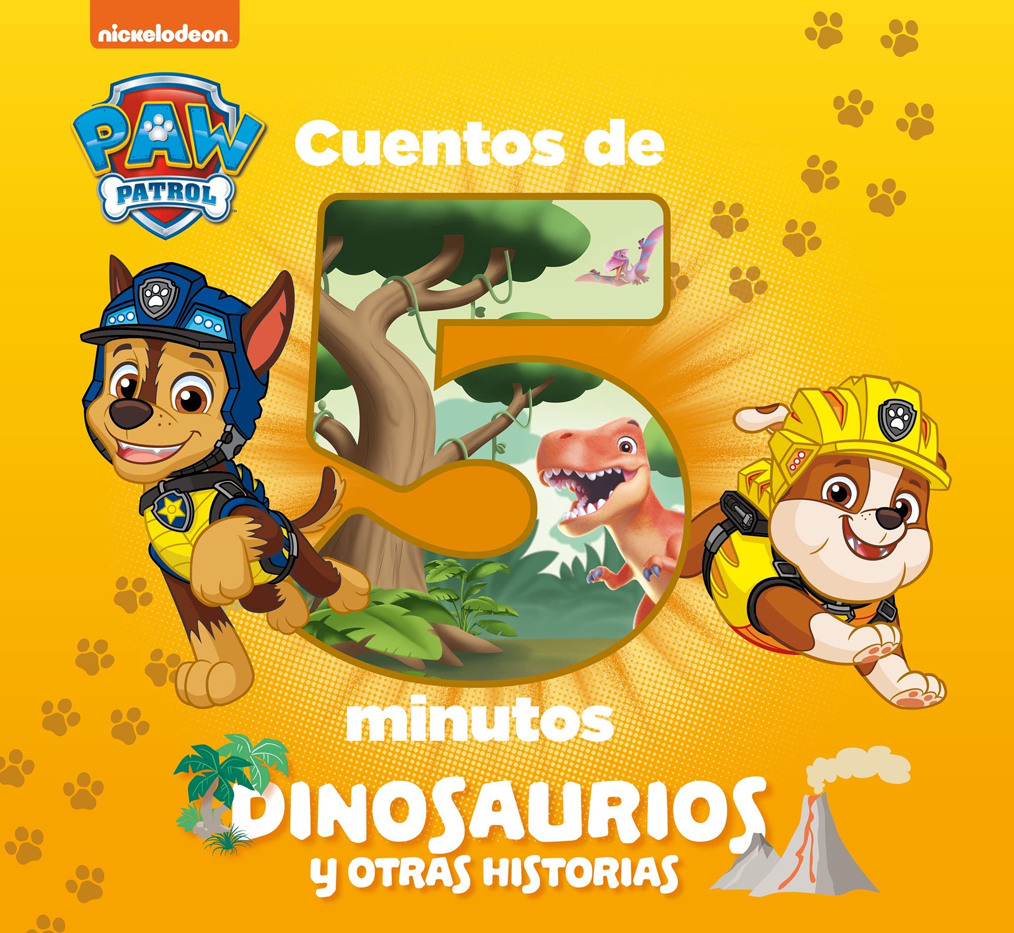 Paw Patrol | Patrulla Canina. Recopilatorio de cuentos - Cuentos de 5 minutos. Dinosaurios y otras historias (Nickelodeon) Novels & Short Stories