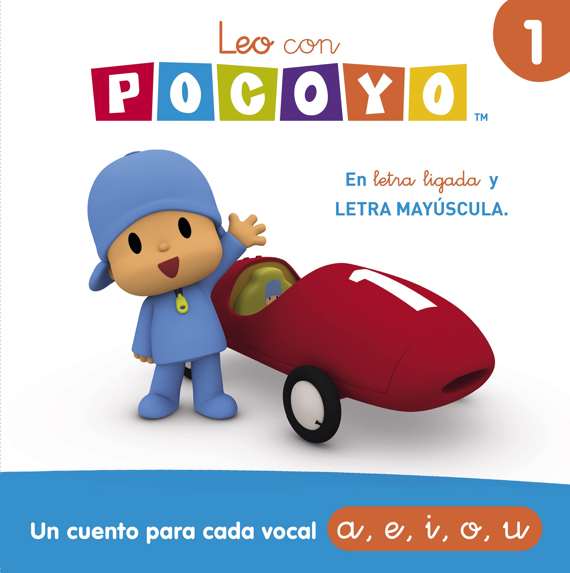 Pocoyó. Lectoescritura - Leo con Pocoyó. Un cuento para cada vocal: a, e, i, o, u: En letra ligada y LETRA MAYÚSCULA (Cuentos infantiles, Band 1) Non-fiction