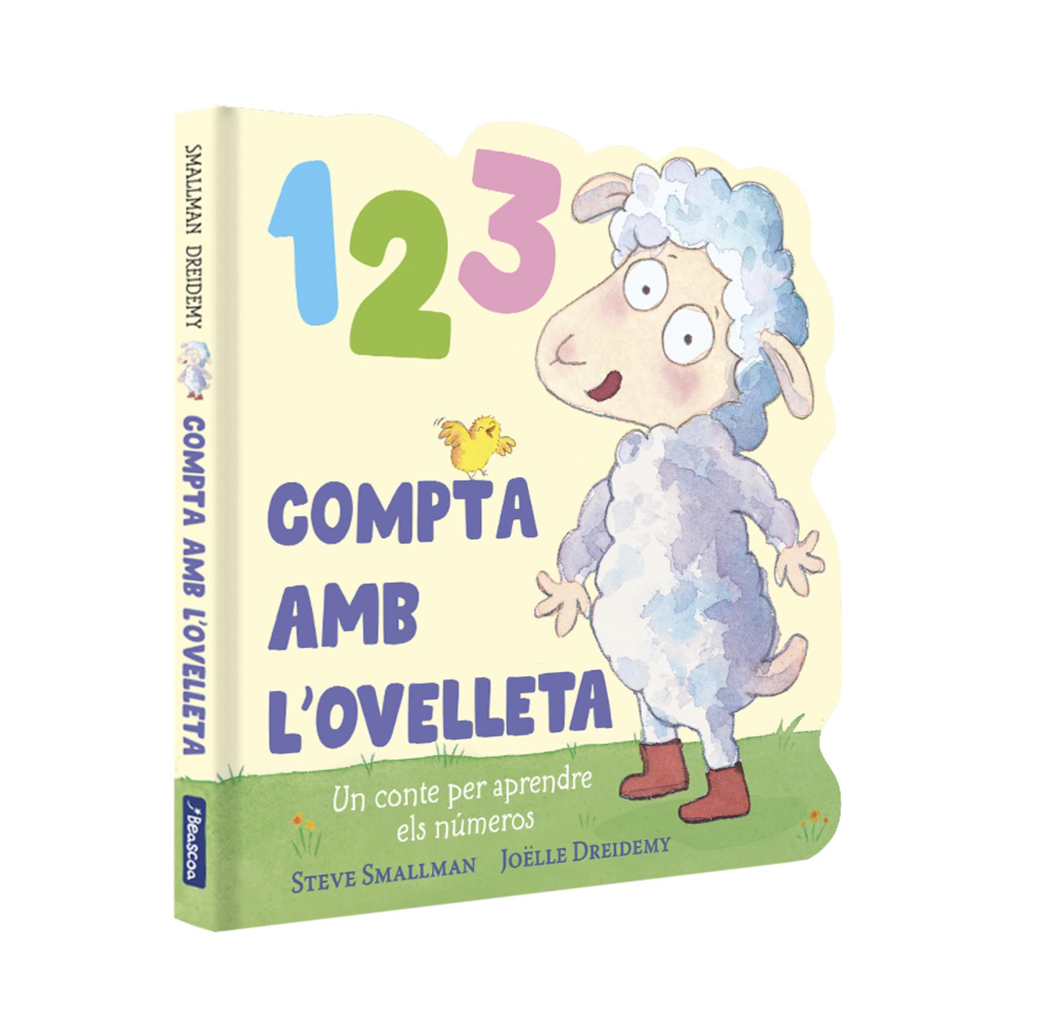 1 2 3 Compta amb l'ovelleta (L'ovelleta que va venir a sopar. Llibre de cartró): Un conte per aprendre els números book