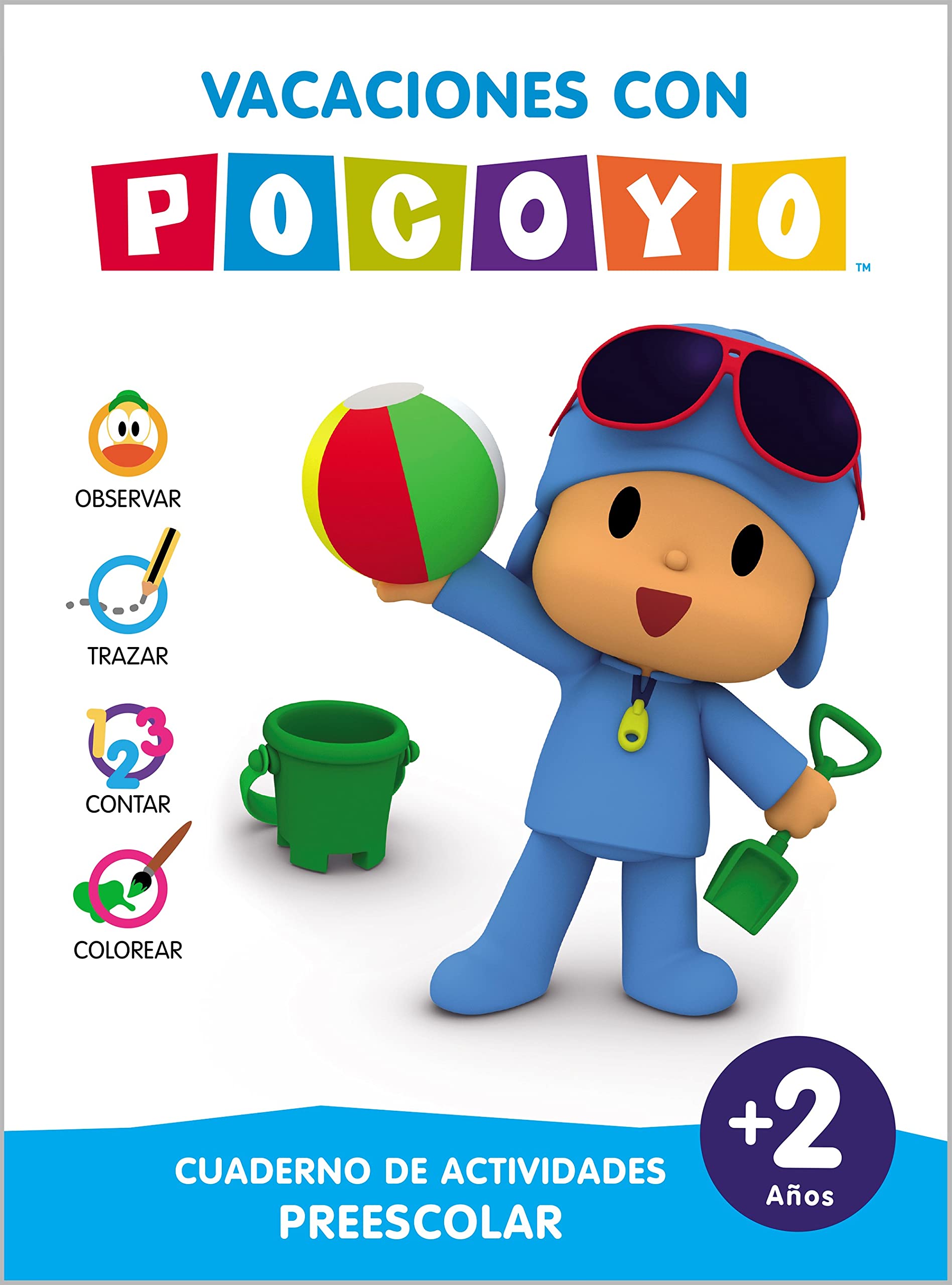 Pocoyó. Cuaderno de vacaciones - Vacaciones con Pocoyó (2 años): Cuaderno de actividades preescolar book