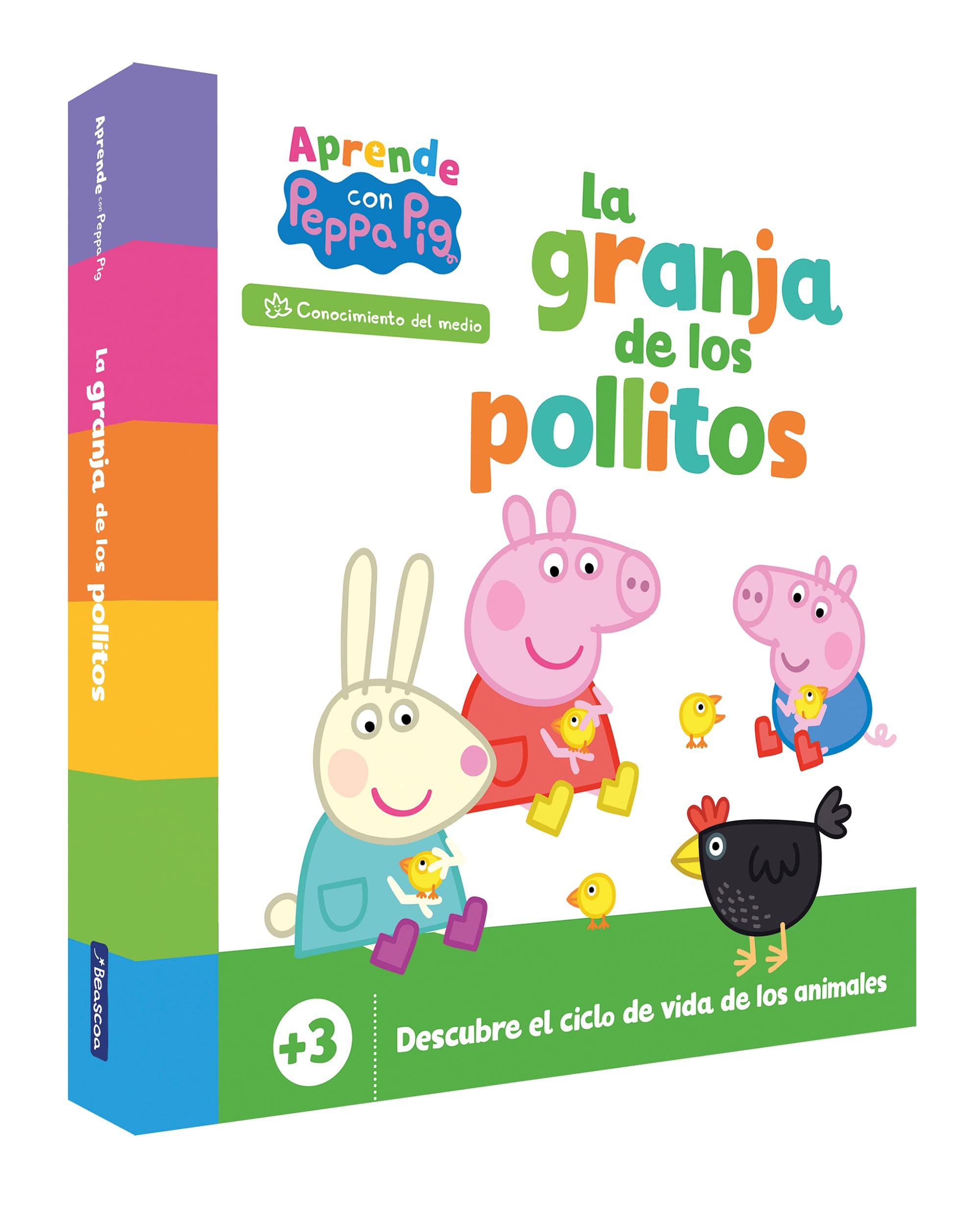 Peppa Pig. Libro de cartón - Aprende Conocimiento del medio con Peppa Pig. La granja de los pollitos (+3 años): Descubre el ciclo de vida de los animales Babies & Toddlers