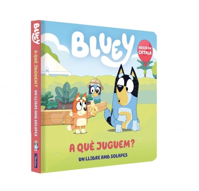 Bluey. Llibre de cartró amb solapes - A què juguem? book