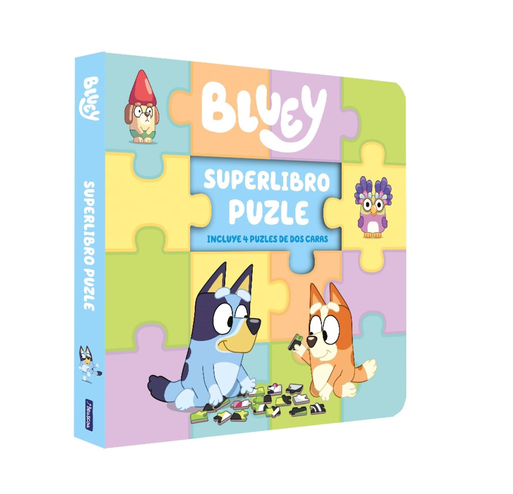 Bluey. Libro juguete - Superlibro puzzle. 4 puzles de dos caras para leer y jugar book