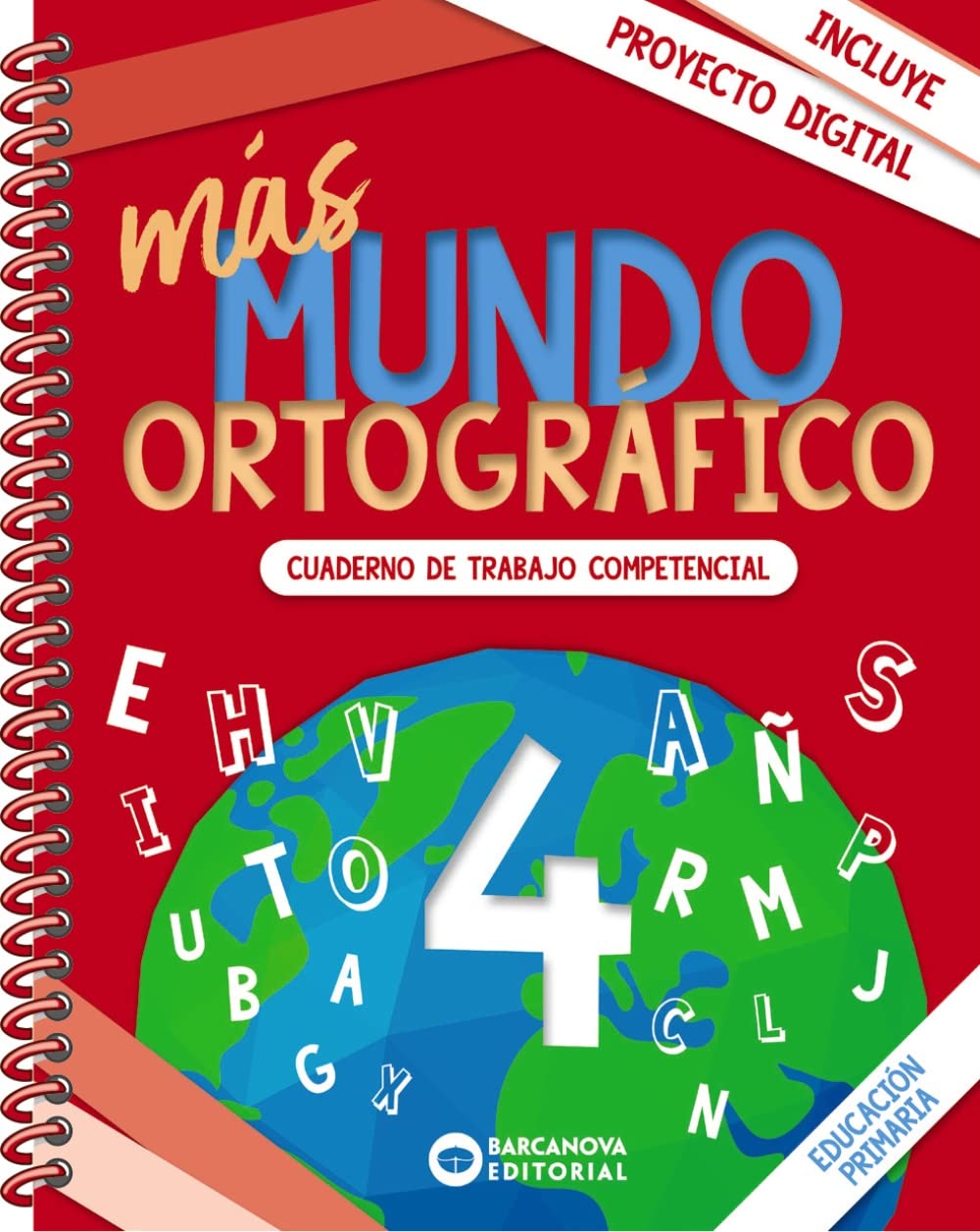 más Mundo ortográfico 4: Cuaderno de trabajo de Competencias básicas (Quaderns) Stationery