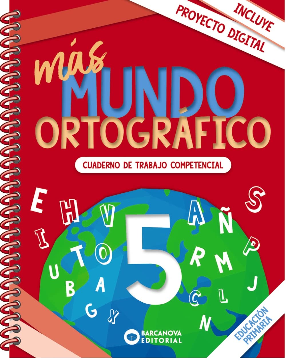 más Mundo ortográfico 5: Cuaderno de trabajo de Competencias básicas book