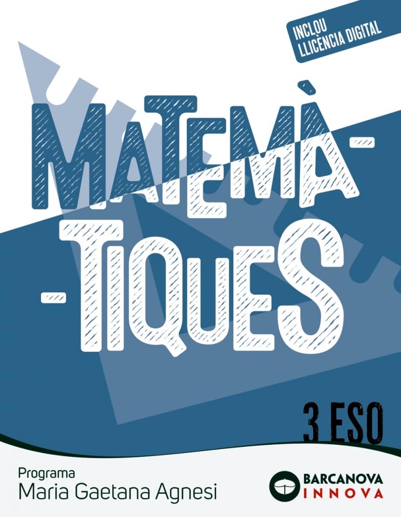 Maria Gaetana Agnesi 3 ESO. Matemàtiques book