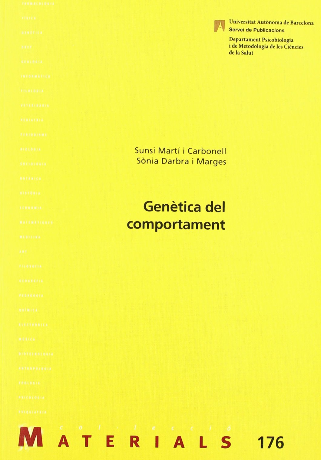 Genética del comportament book