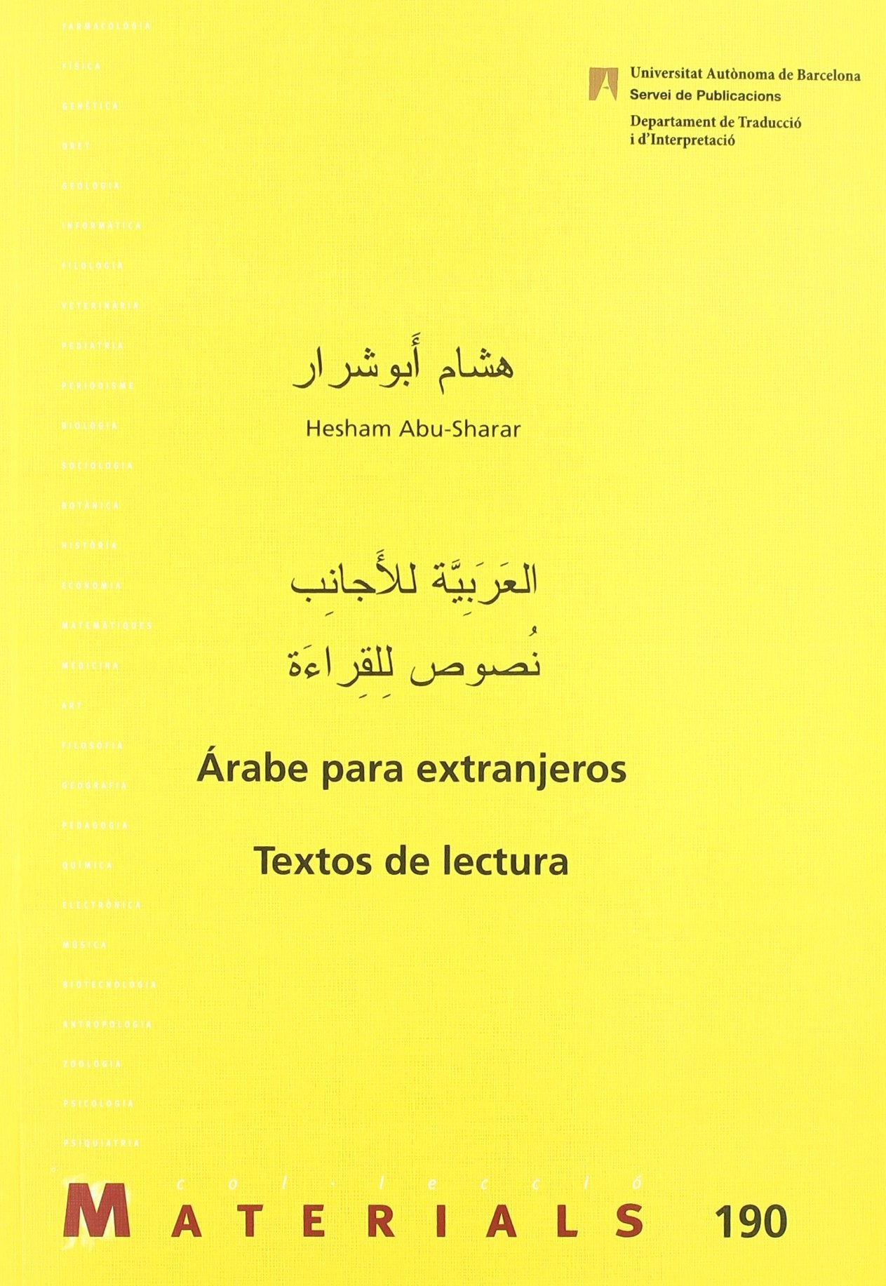 Abu-Sharar, H: Árabe para extranjeros : textos de lectura Foreign Languages ​​& Dictionaries