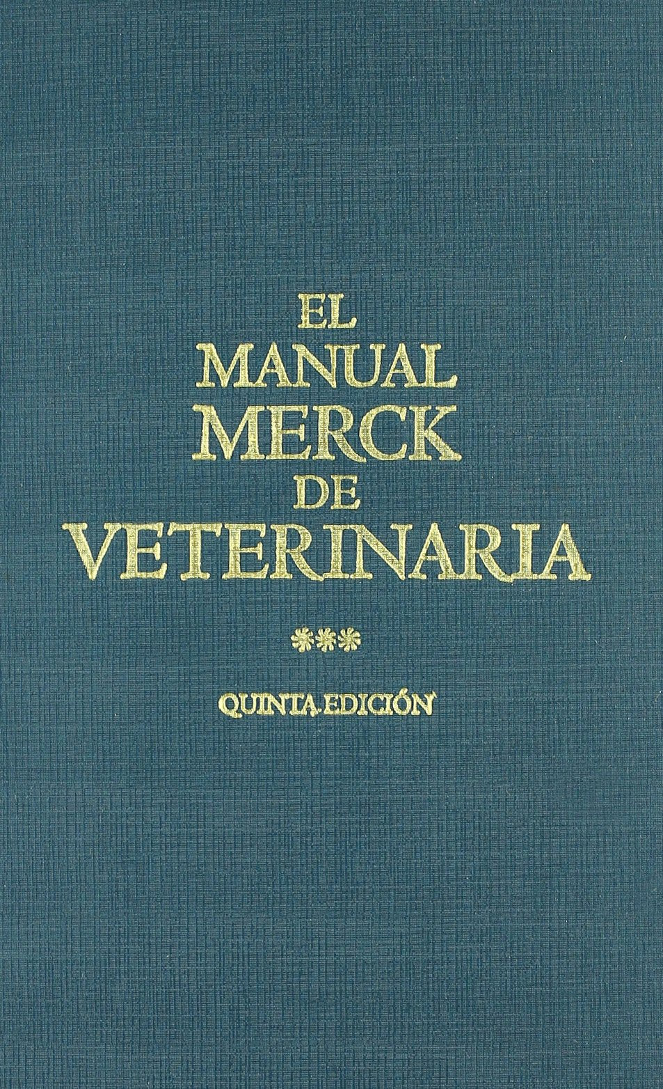 El Manual Merck De Veterinaria book