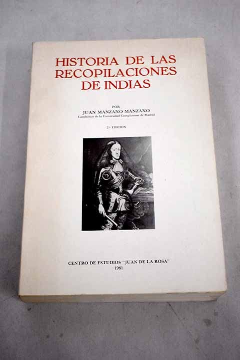 Historia de las recopilaciones de Indias Books