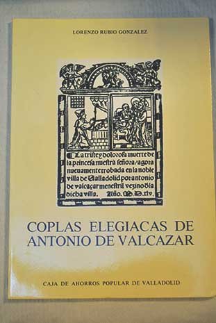 COPLAS ELEGIDAS DE ANTONIO DE VALCAZAR book