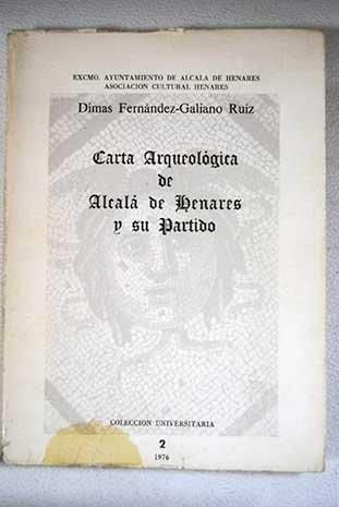 Carta arqueológica de Alcalá de Henares y su partido Books