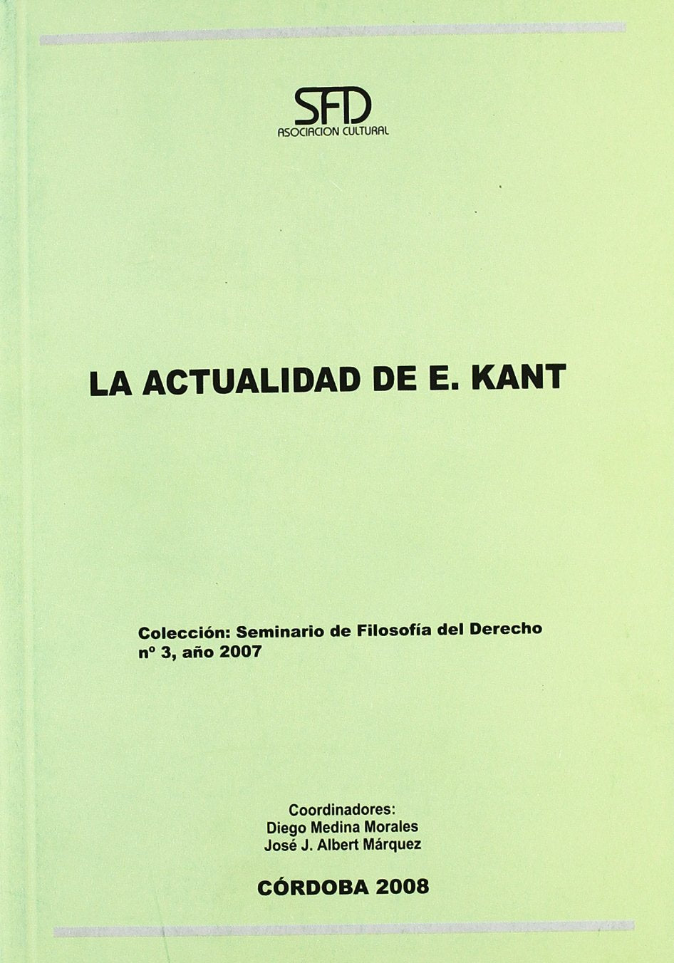 La actualidad de e. kant book