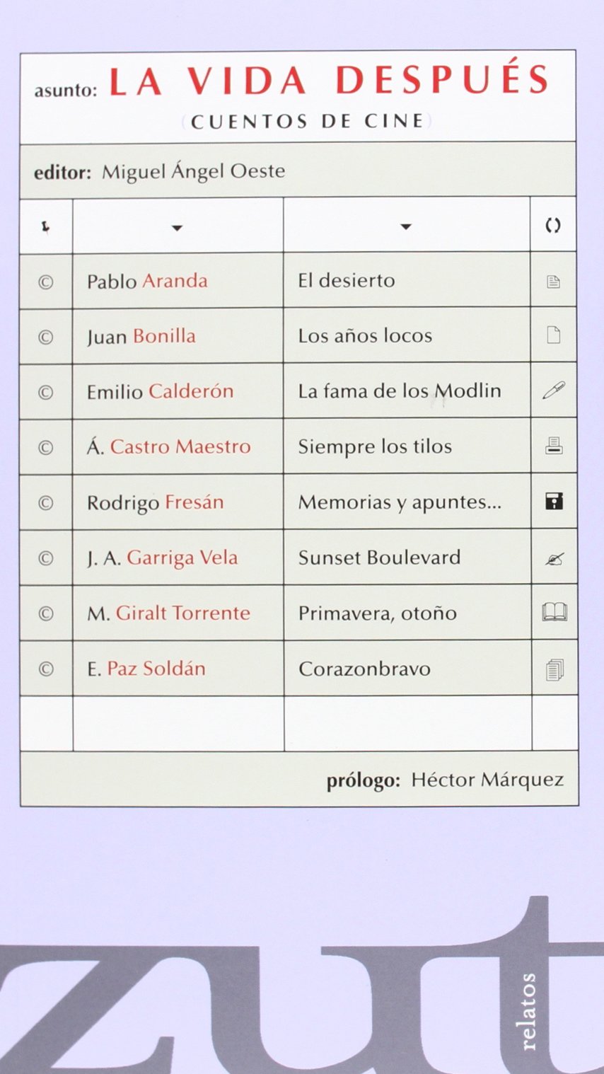 La vida después : cuentos de cine book