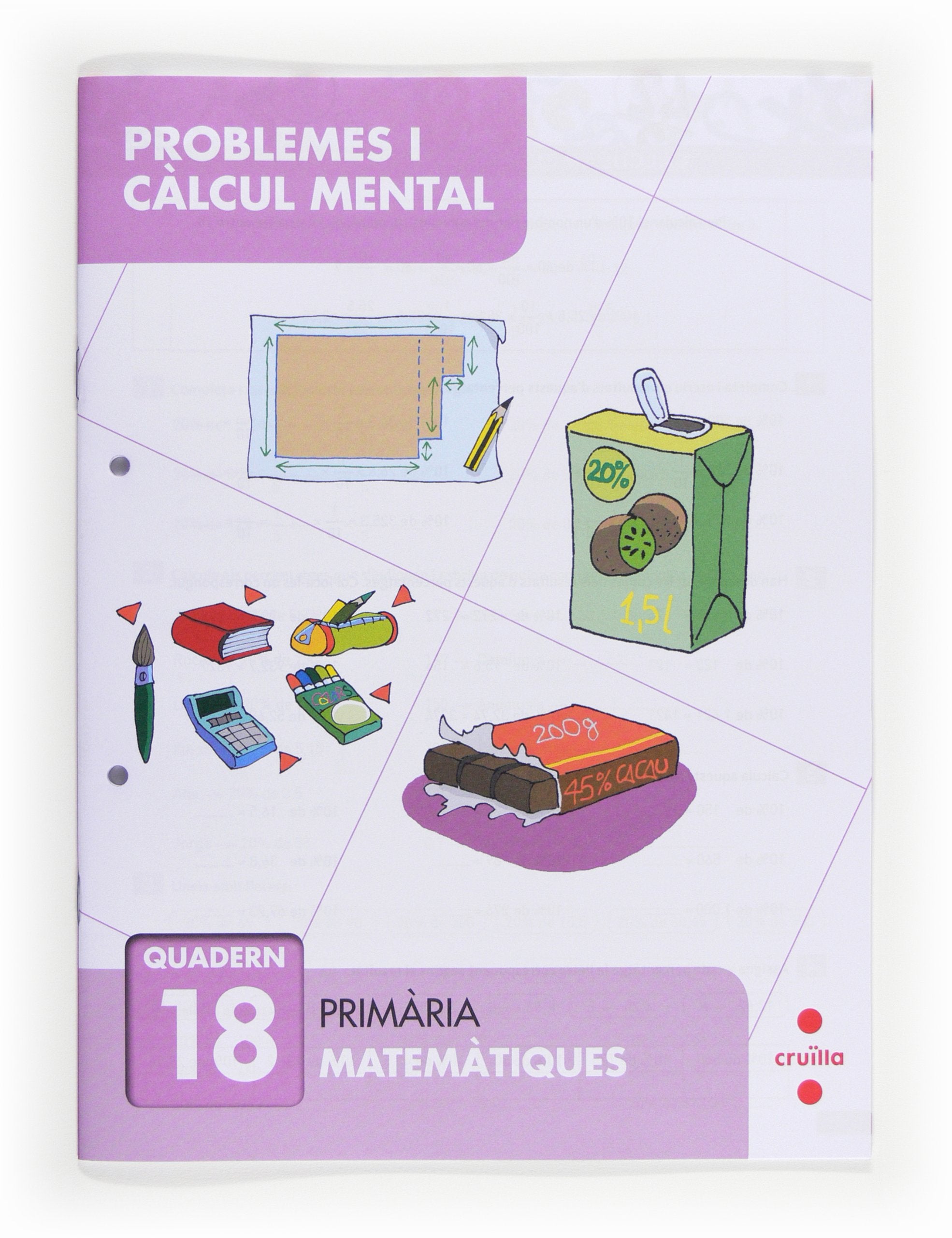 Problemes i càlcul mental 18. Primària Non-fiction