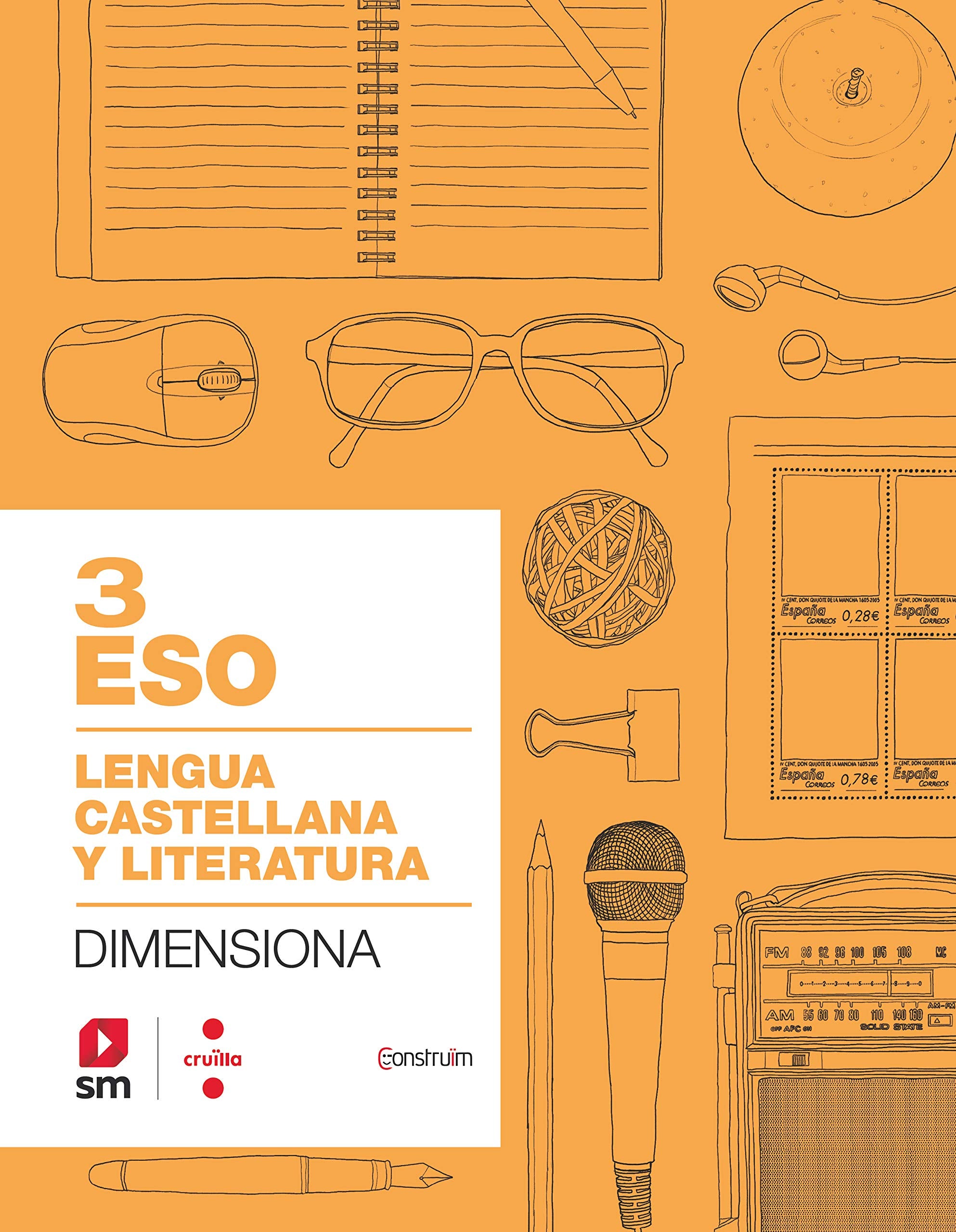 Cuaderno Lengua castellana y literatura. 3 ESO. Dimensiona. Construïm book