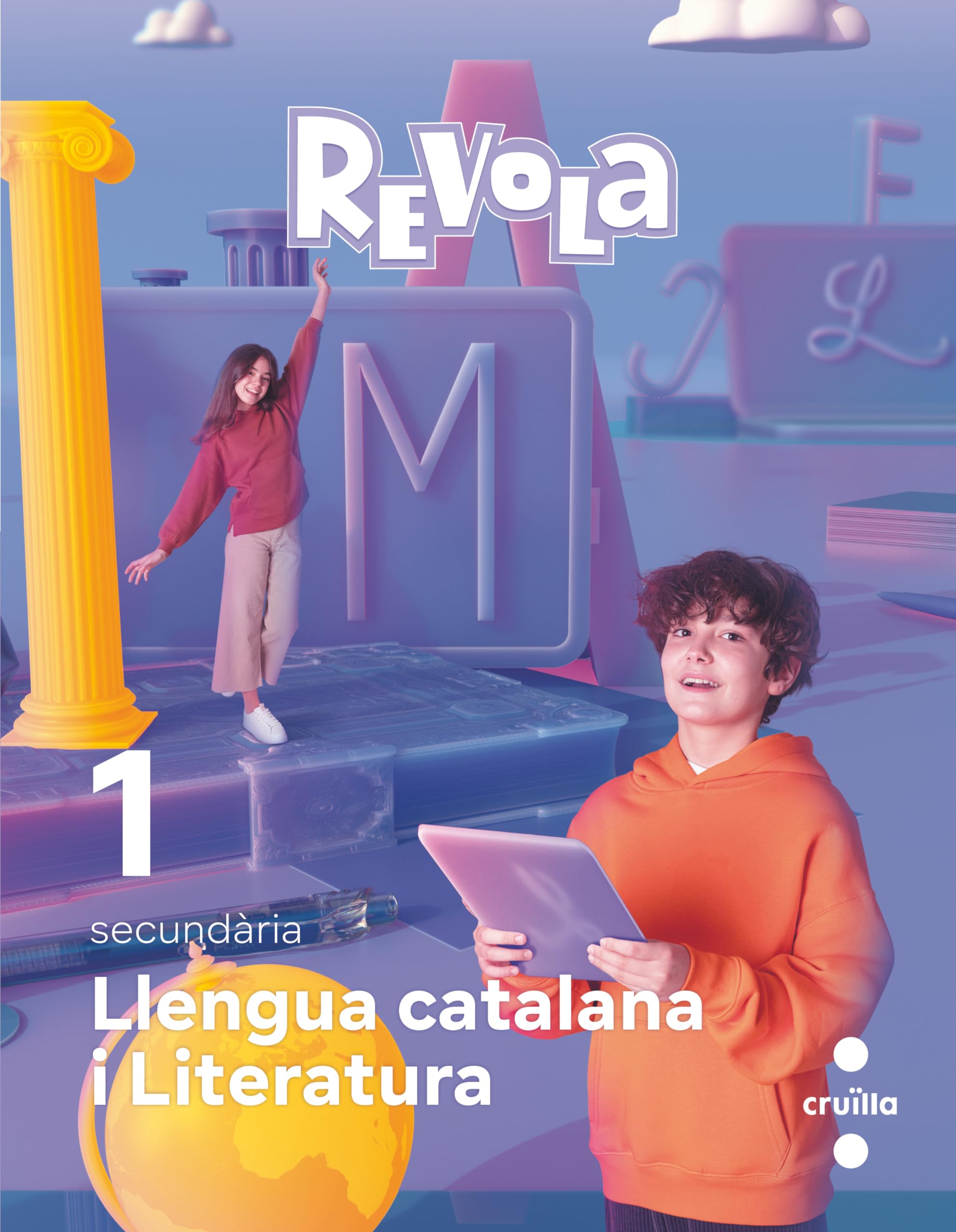 Llengua Catalana i Literatura. 1 Secundaria. Revola. Cruilla book
