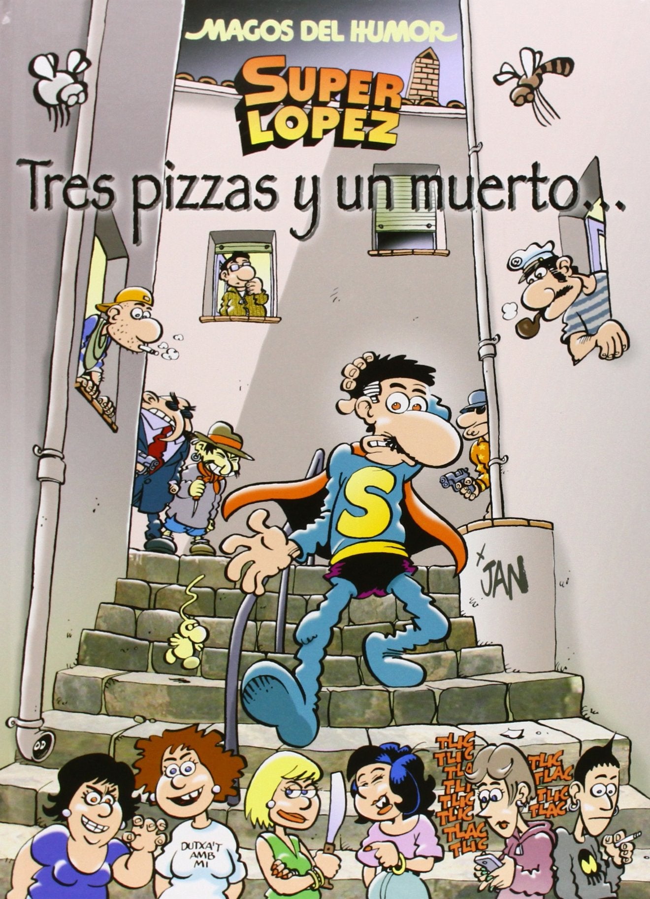 Super López, Tres pizzas y un muerto (Bruguera Clásica, Band 168) Manga