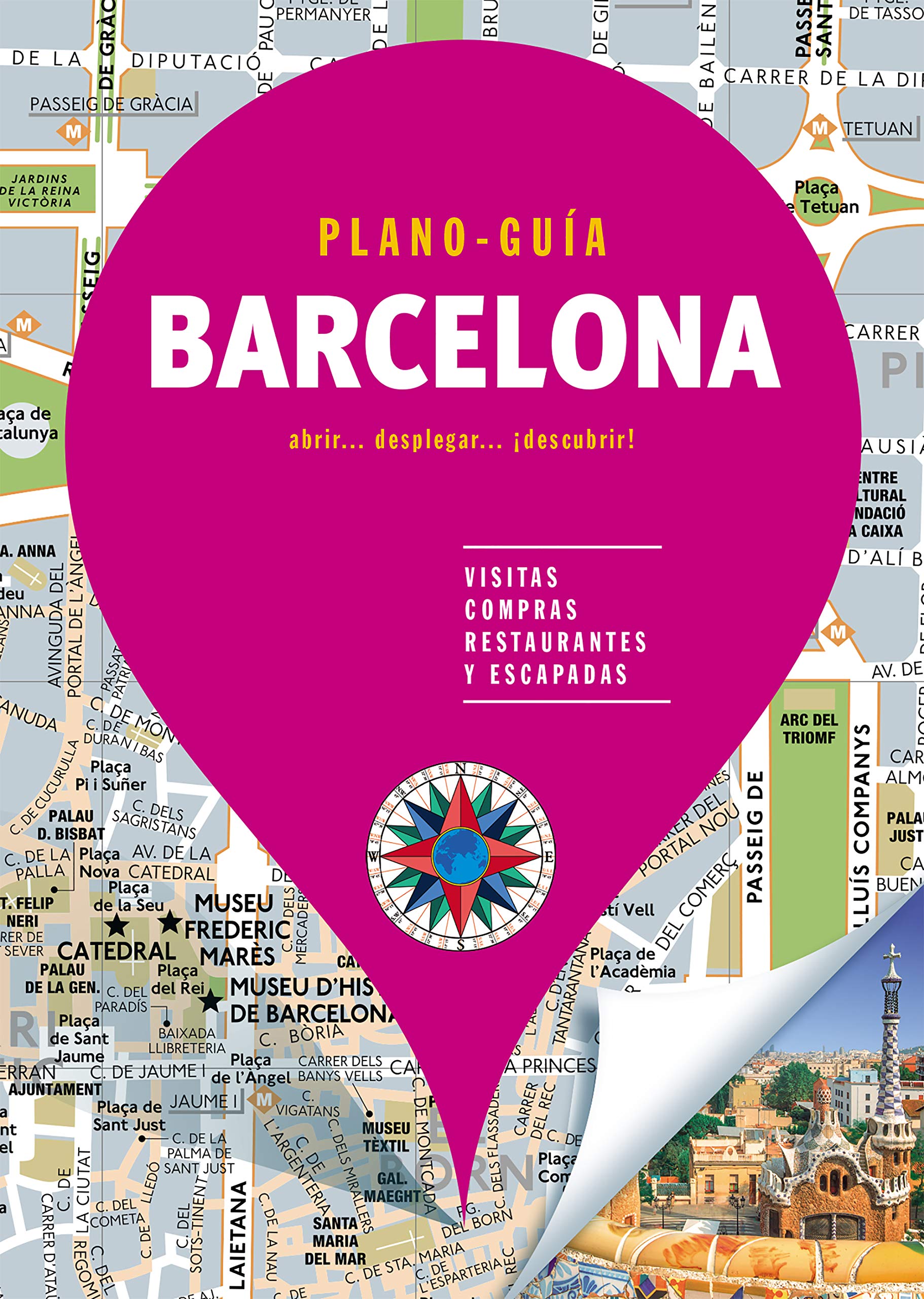 Barcelona (Plano-Guía): Visitas, compras, restaurantes y escapadas book