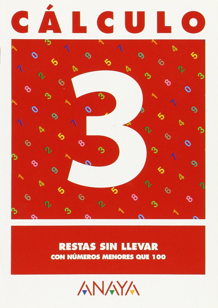 Cálculo 3. Restas sin llevar. book