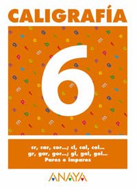 Caligrafía 6. (Caligrafia) Learning & Reference