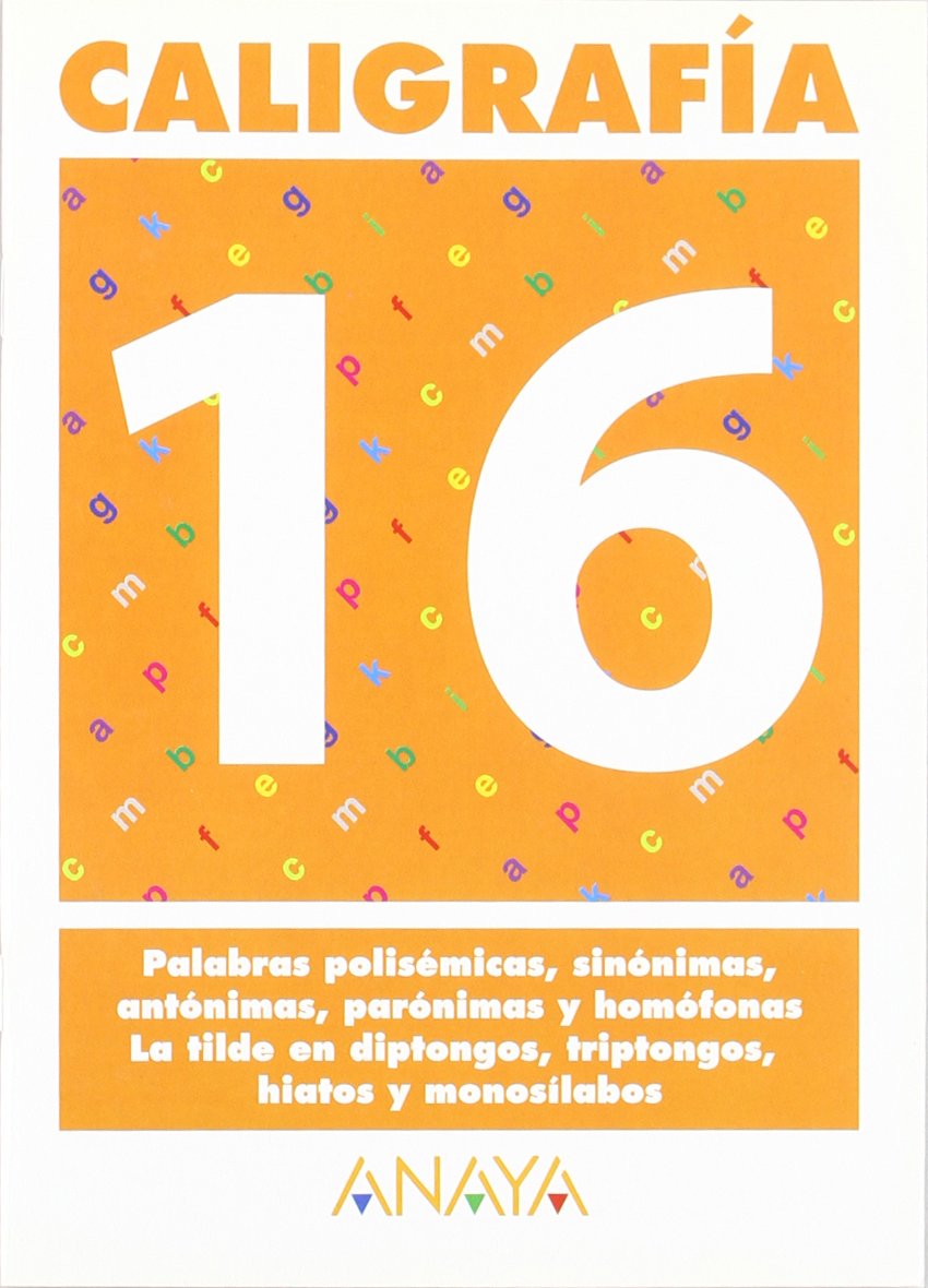 Caligrafía 16. (Caligrafia) Learning & Reference