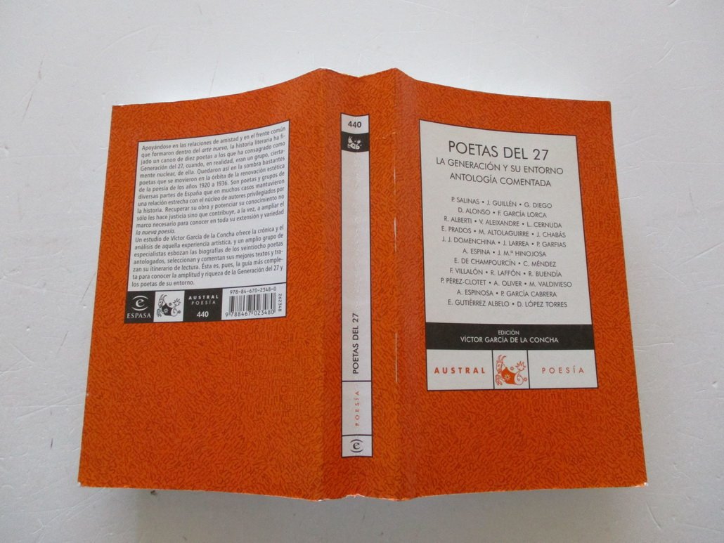 Poetas del 27. La Generación y su entorno: Antología comentada book