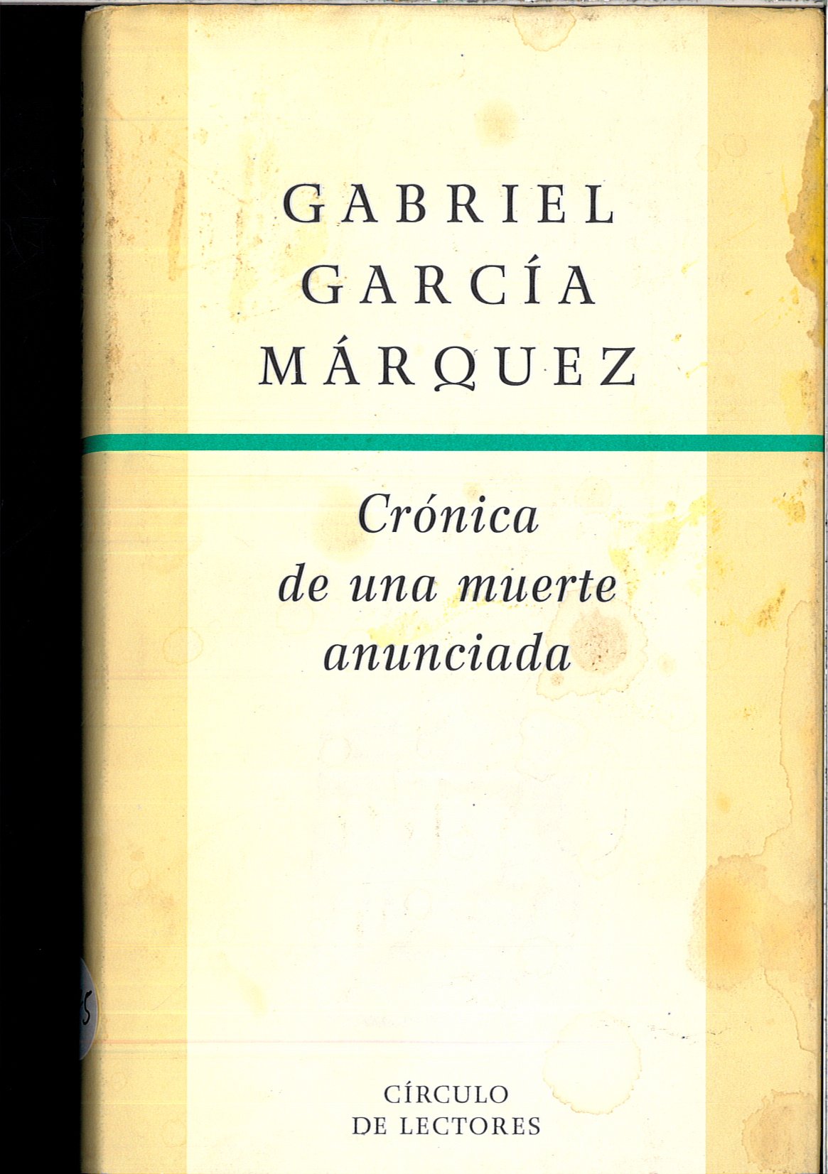 Cronica de una muerte anunciada book