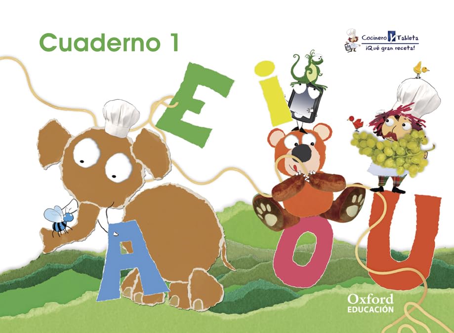 Cocinero y Tableta, lectoescritura, Educación Infantil, 3 años. Cuaderno 1 (Cocinero y Tableta, qué Gran Receta) Non-fiction