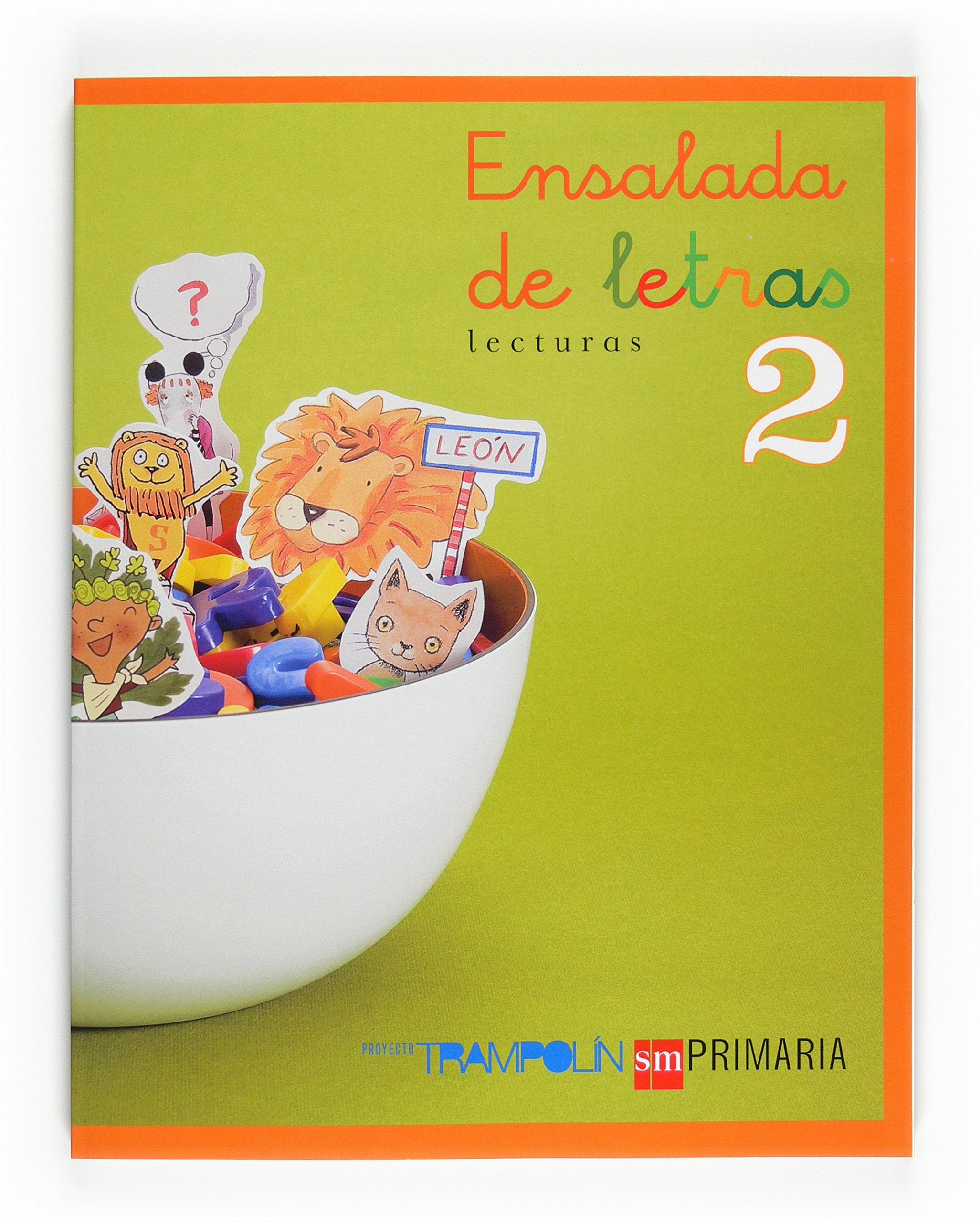 Trampolín, Ensalada de letras, 2 Educación Primaria. Lecturas: Ensalada de letras Primaria 2 Foreign Languages ​​& Dictionaries