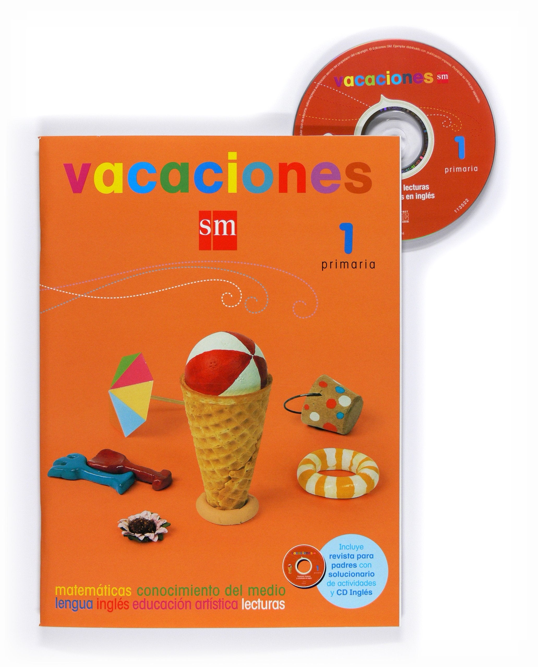 Vacaciones, 1 Educación Primaria: Matemáticas, conocimiento del medio, lengua, inglés, educación artística, lecturas Study Guides