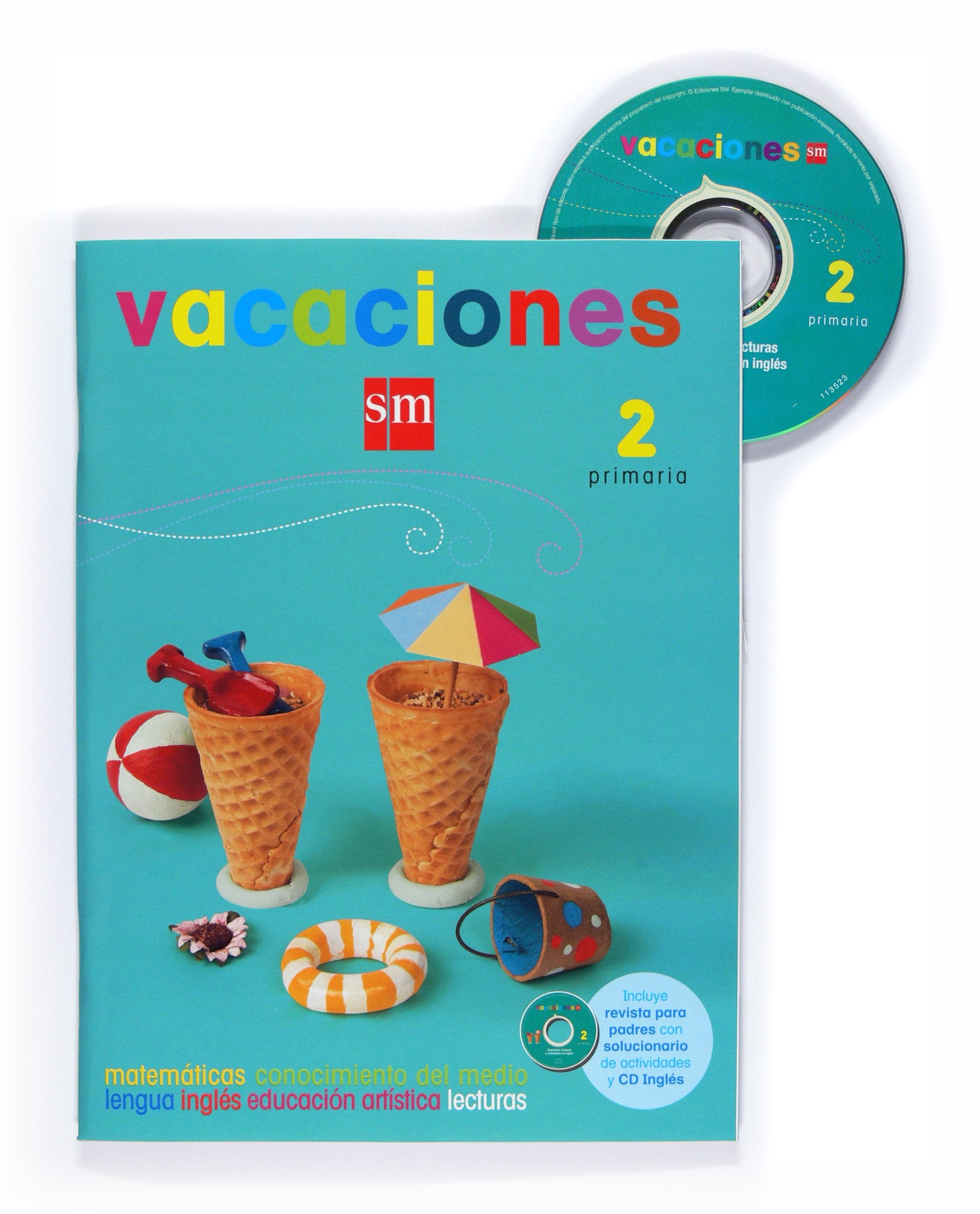 Vacaciones, 2 Educación Primaria, 1 ciclo: Matemáticas, conocimiento del medio, lengua, inglés, educación artística, lecturas Study Guides