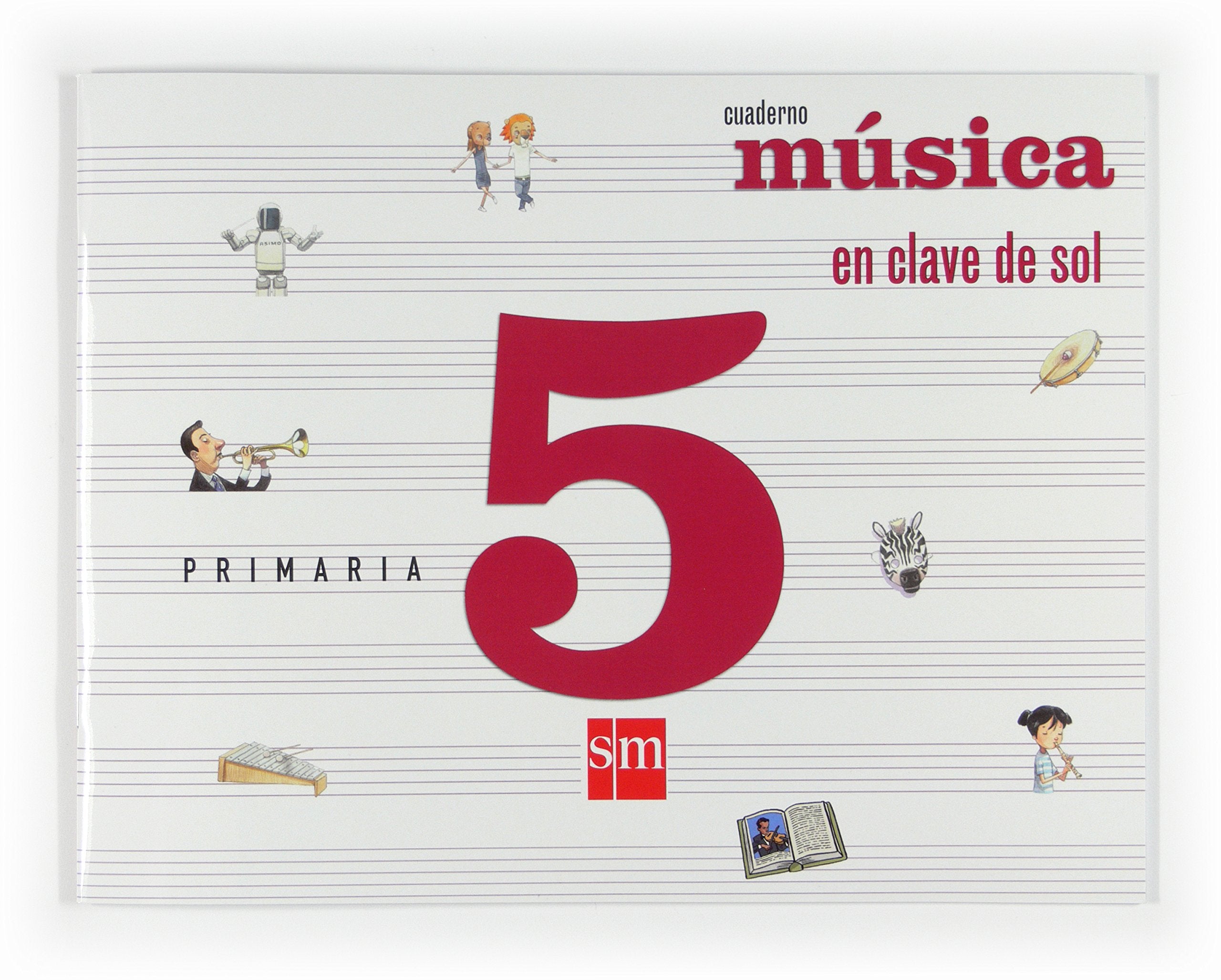 Música, En clave de sol. 5 Primaria. Cuaderno Books