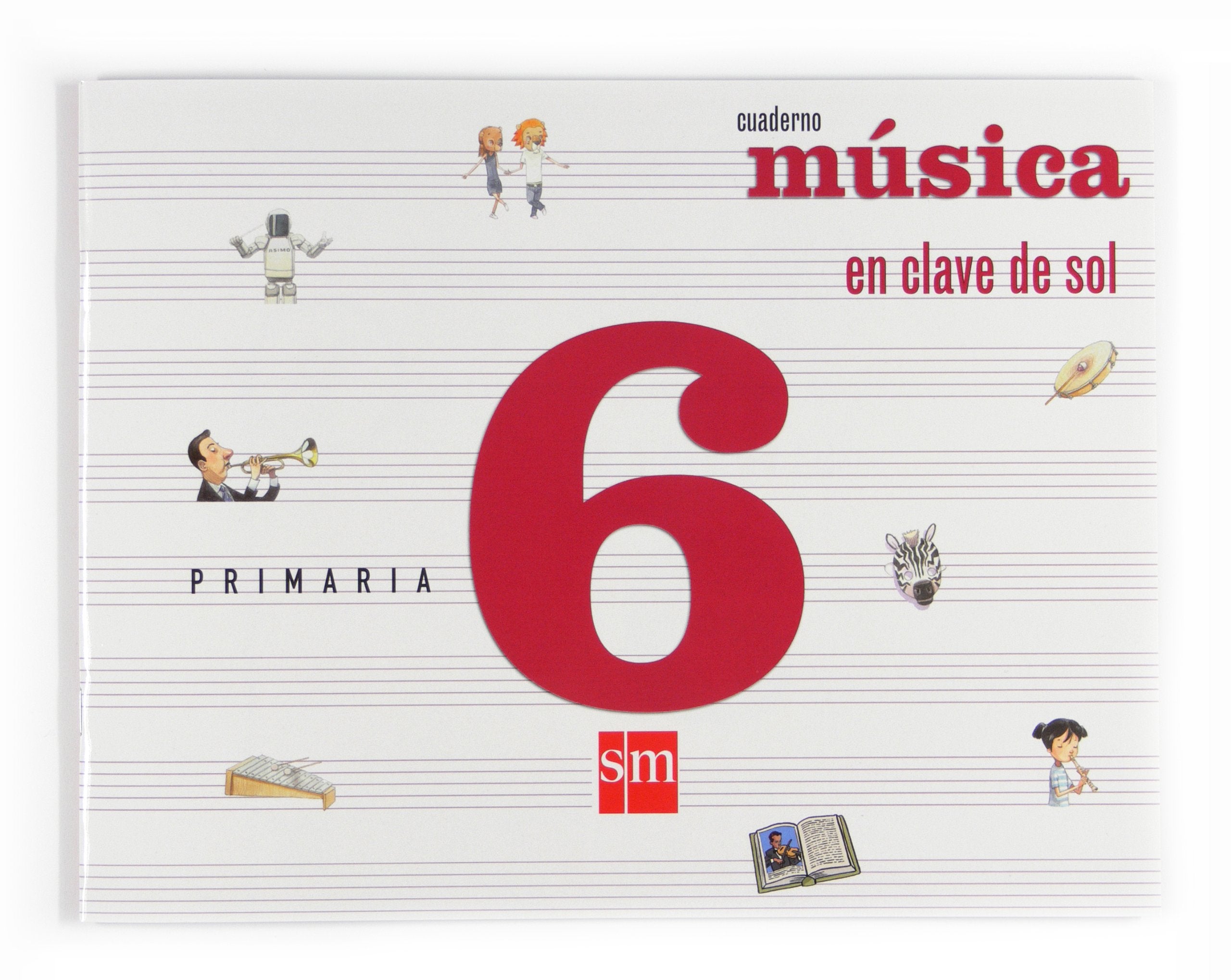Música, En clave de sol. 6 Primaria. Cuaderno Books