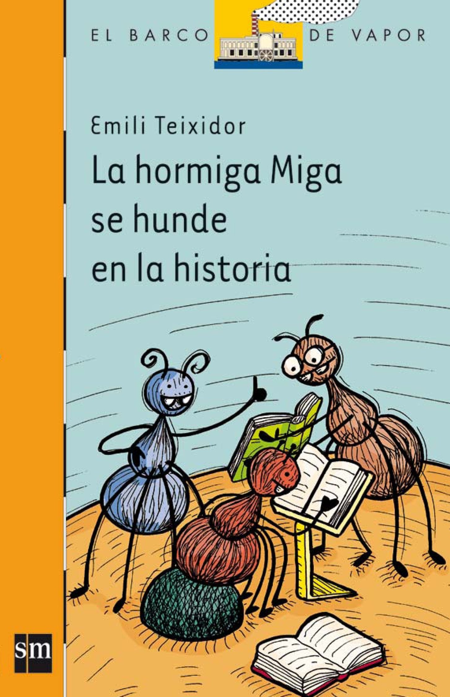 La hormiga Miga se hunde en la historia book