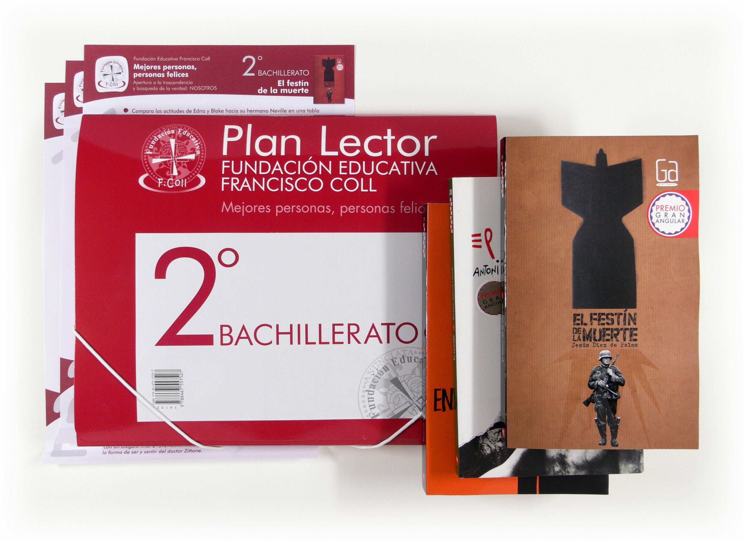 Plan lector Fundación Educativa Francisco Coll: Mejores personas, personas felices. 2 Bachillerato Study Guides