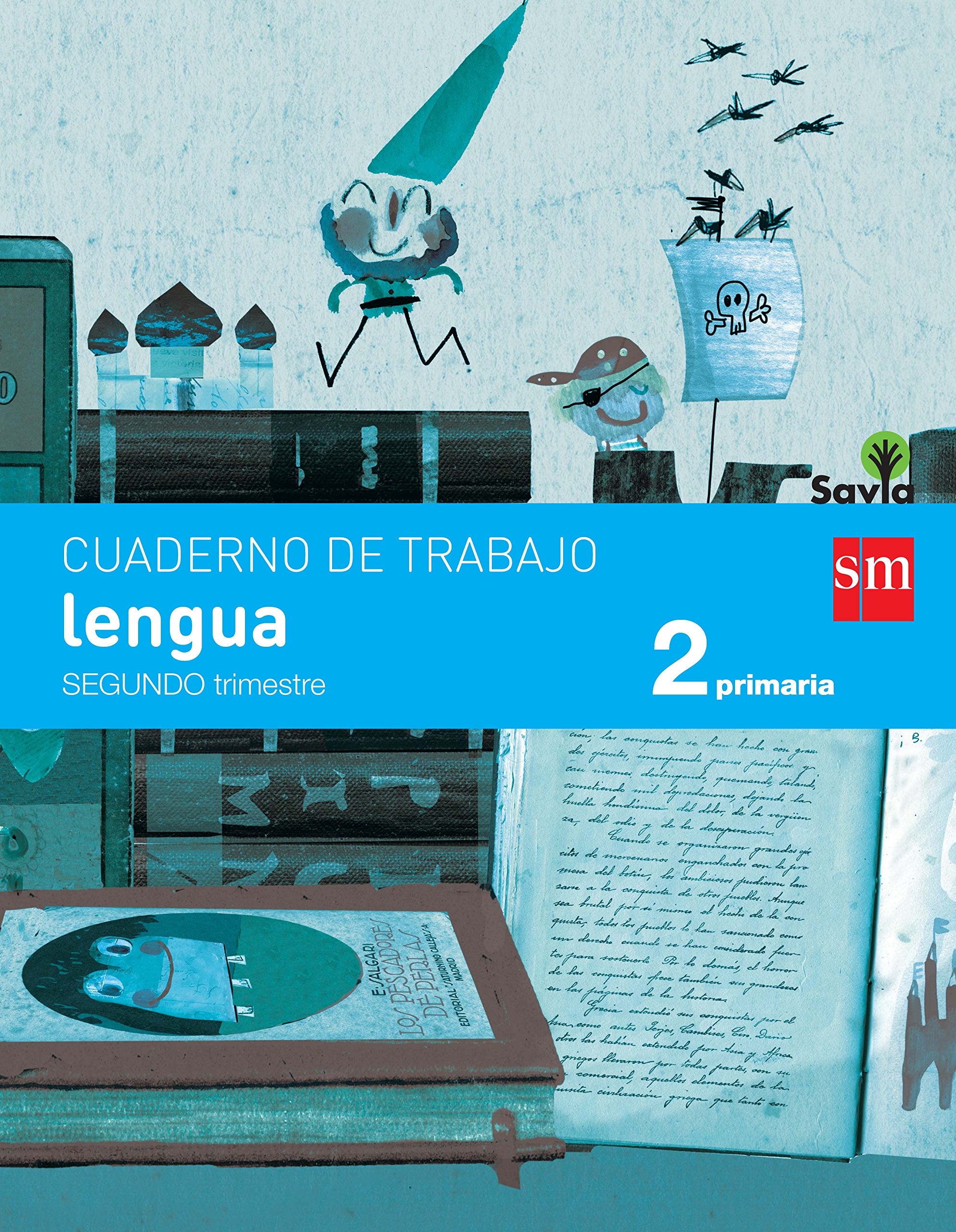 Cuaderno de lengua. 2 Primaria, 2 Trimestre. Savia book