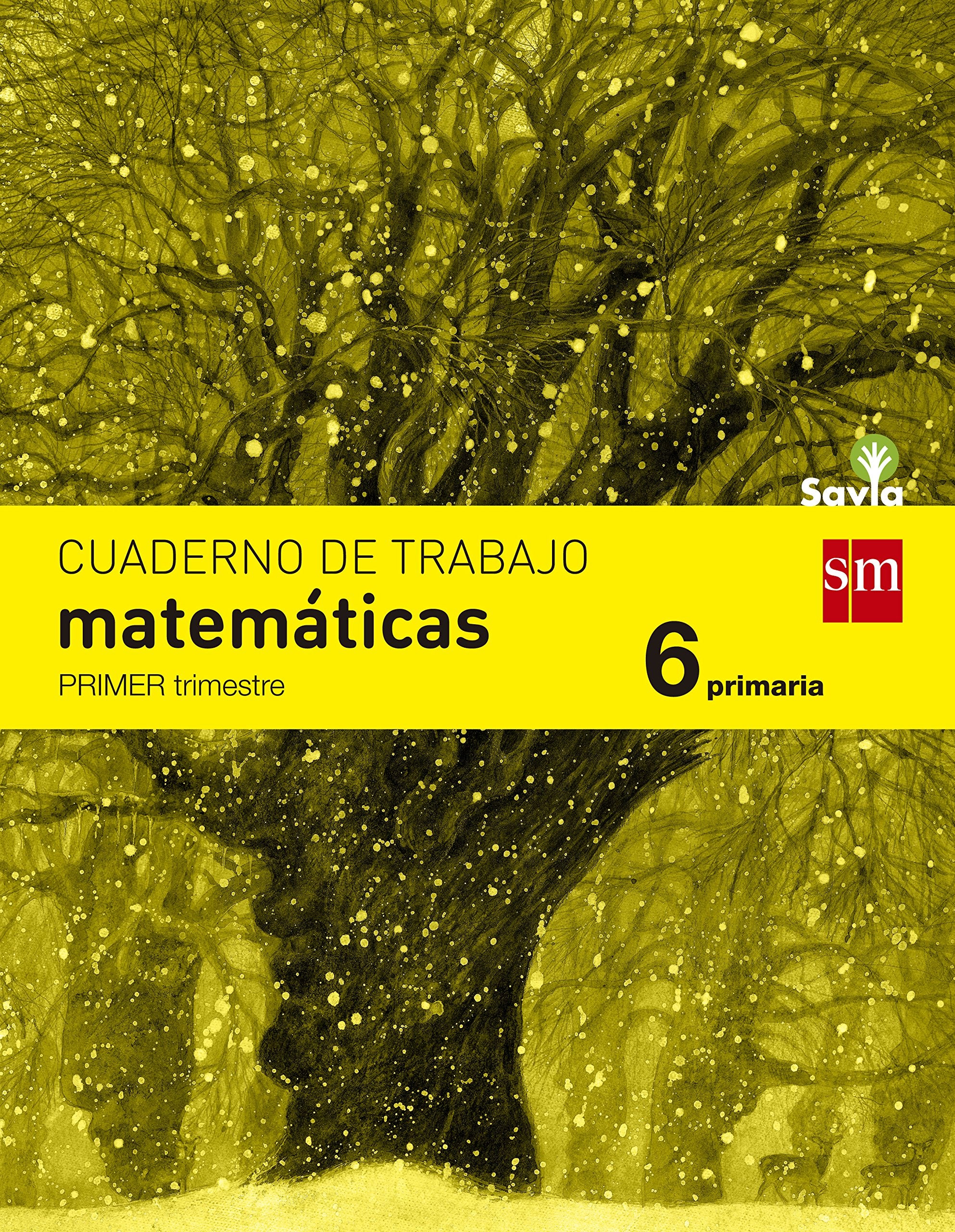 Cuaderno de matemáticas. 6 Primaria, 1 Trimestre. Savia book