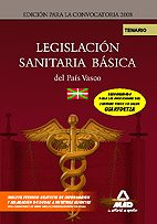 Legislación sanitaria básica del país vasco. Temario Books