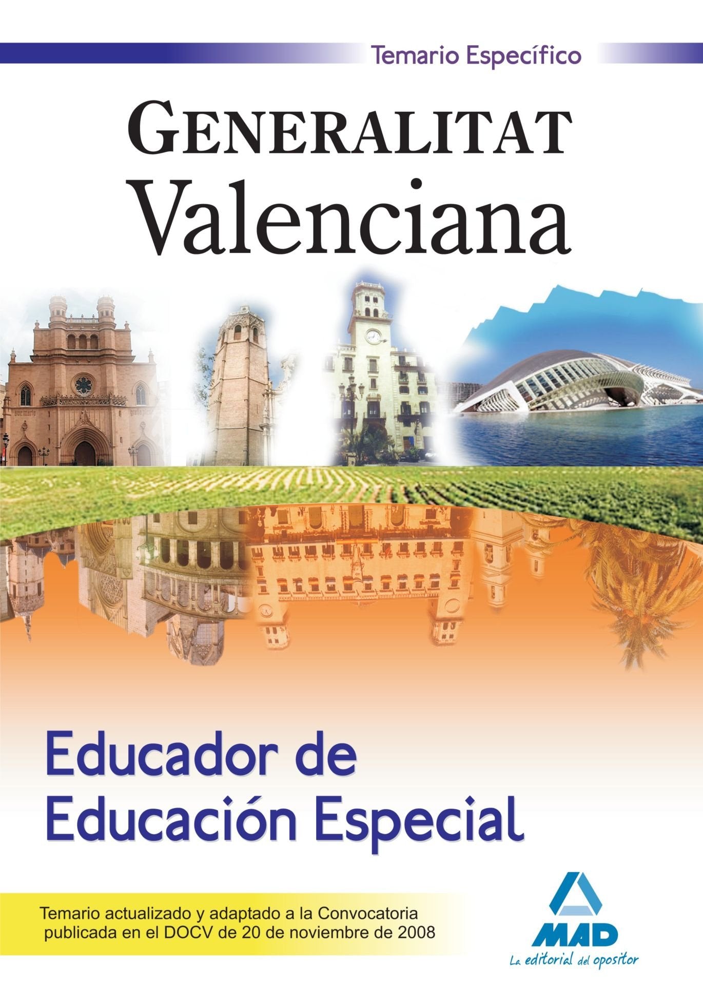 Educador, Generalitat Valenciana. Temario específico Education & Training