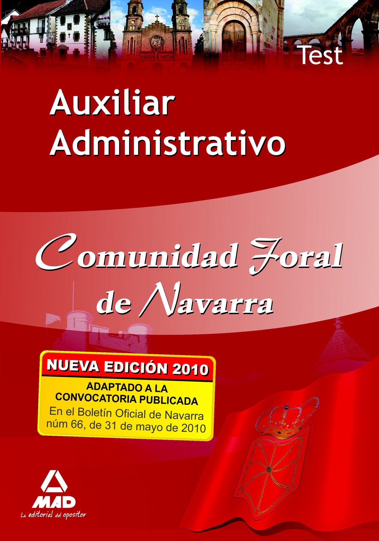 Auxiliar Administrativo de la Comunidad Foral de Navarra. Test Education & Training