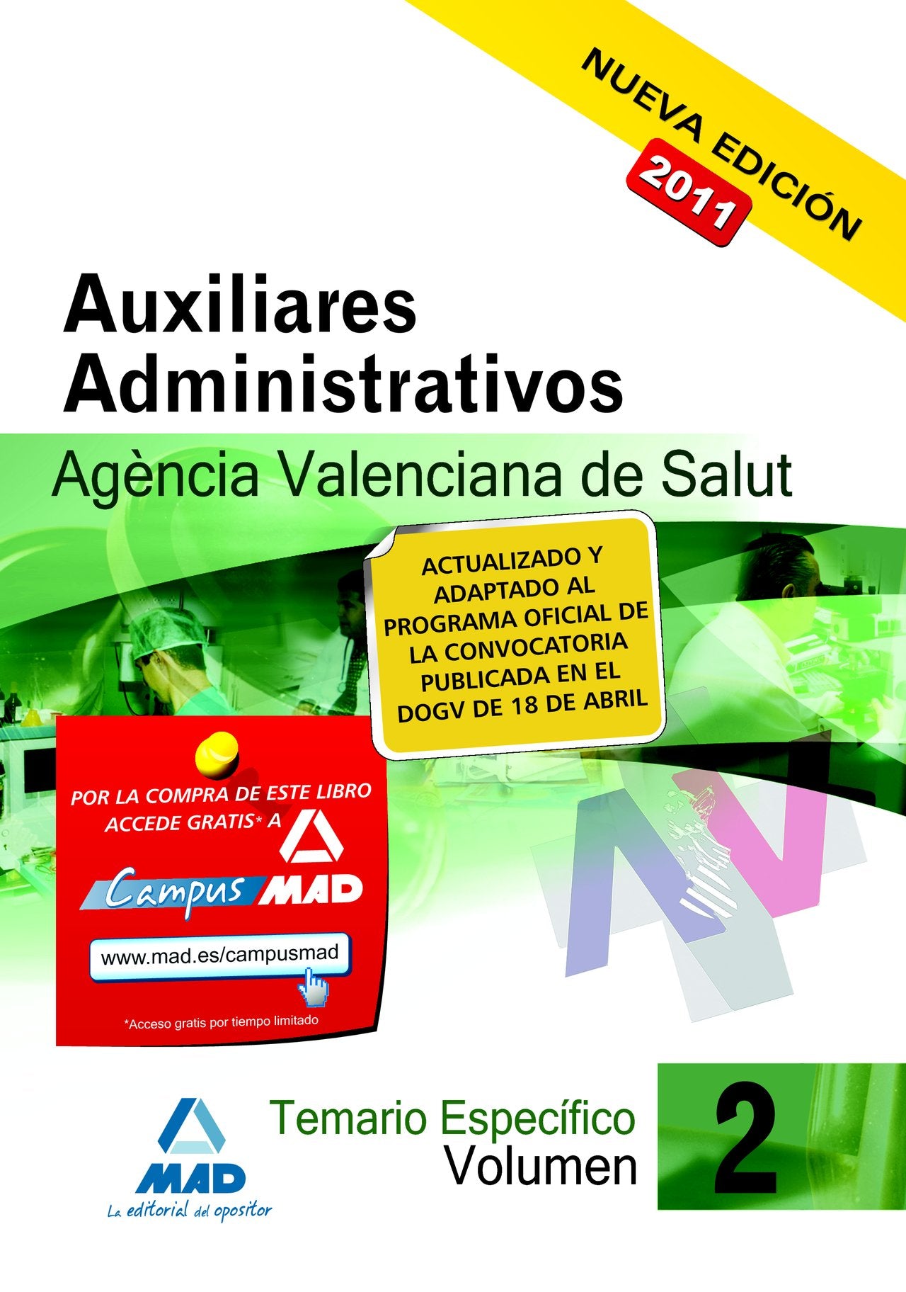 Auxiliares Administrativos de la Agencia Valenciana de Salut. Temario Específico. Volumen 2 book