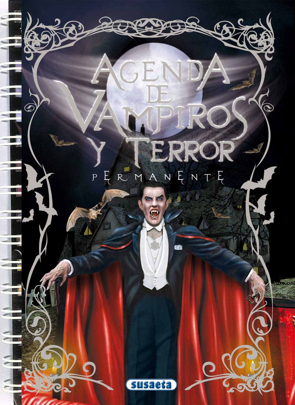 Agenda escolar permanente - Vampiros y terror book