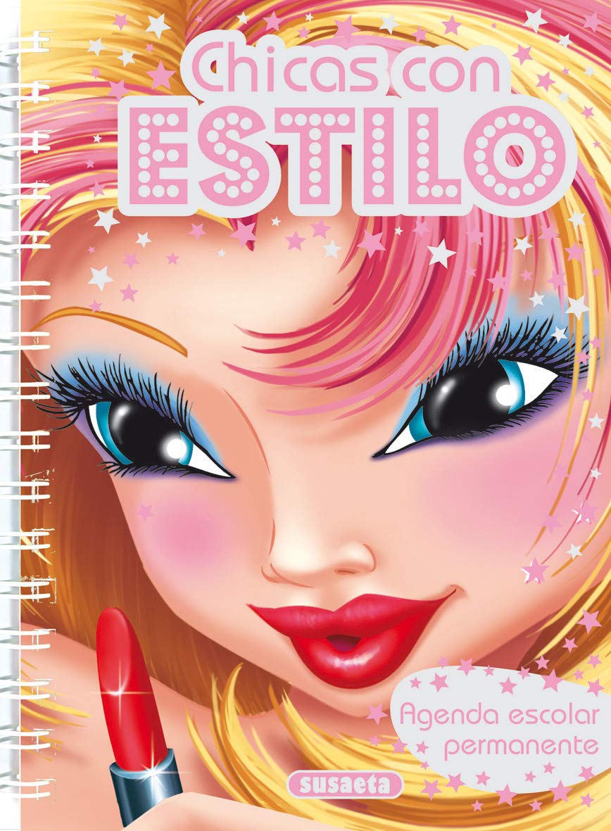 Agenda escolar permanente - Chicas con estilo book
