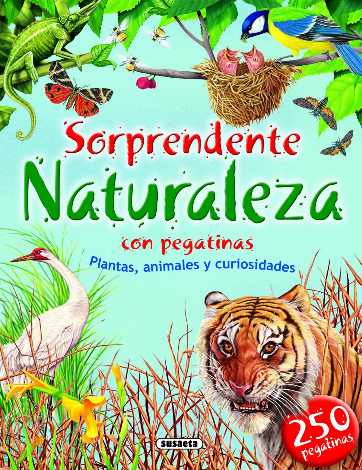 Sorprendente naturaleza con pegatinas book